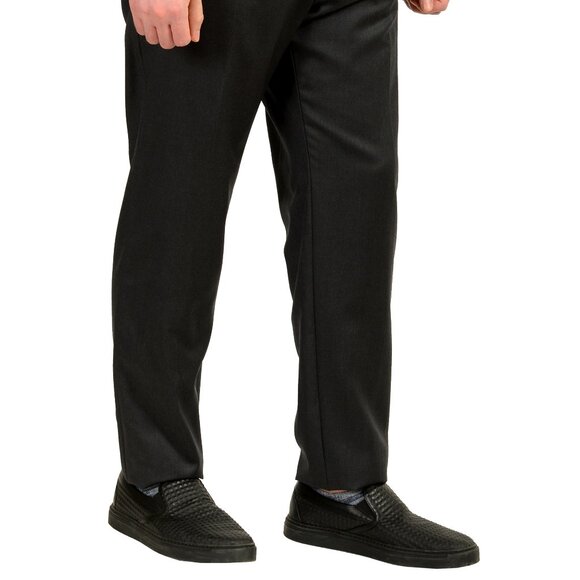 Hugo Boss Men's "Banks_RET" 100% Wool Gray Flat Front Pants US 38R IT 54 - Picture 2 of 5